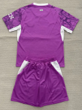 26-27 Man City Pink Goalkeeper Kids Soccer Jersey