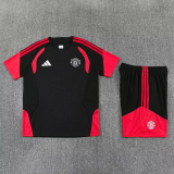 26-27 Man Utd Black Training Short Suit