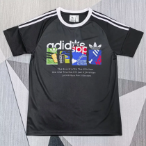 2025 AD Black Casual T-Shirt (三叶AD)