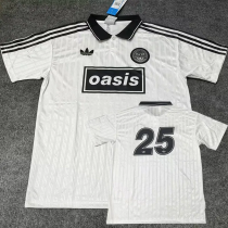2025 Ad Oasis Joint Edition #25 White Polo Short Sleeve (黑边)