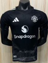 26-27 Man Utd Black Goalkeeper Player Version Soccer Jersey