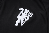 26-27 Man Utd Black Kids Half Pull Tracksuit #E26072(童装)(半拉链)