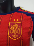 2026-27 Spain Home Long Sleeve Player Version Soccer Jersey (长袖球员)