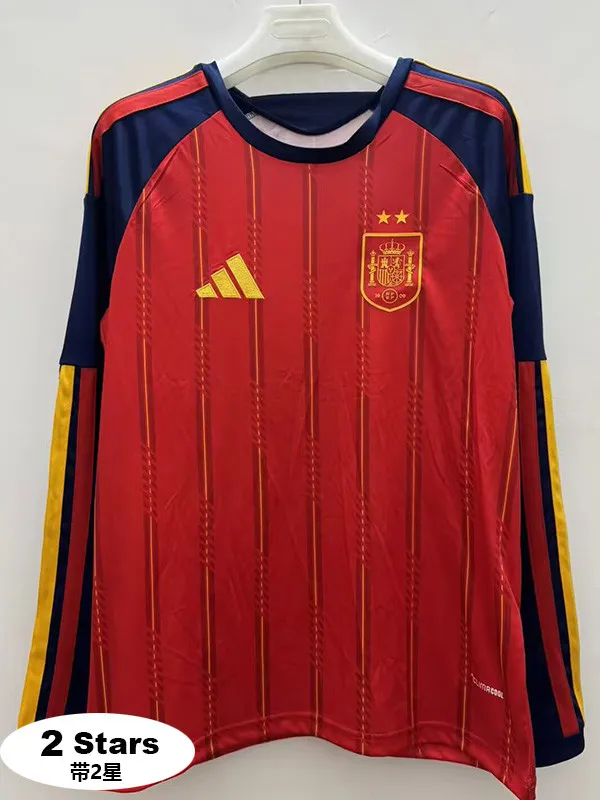 2026-27 Spain Home Long Sleeve Soccer Jersey (长袖)