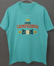 2026 Spain Lake blue Campeones High Quality T-Shirt (三叶标)