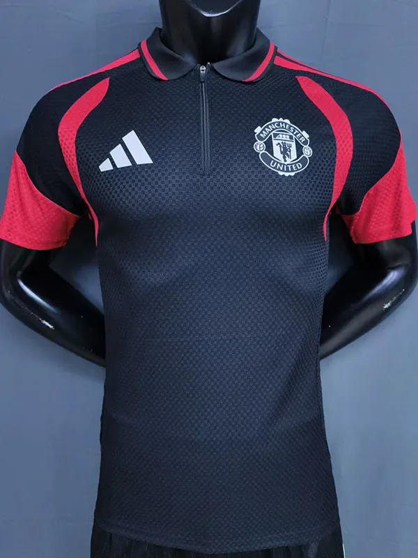 26-27 Man Utd Black Player Version Training shirts (半拉链)