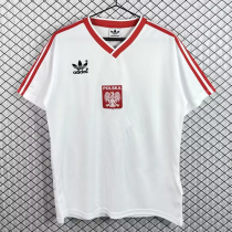 1986 Poland Home Retro Soccer Jersey