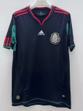 2010 Mexico Black Retro Soccer Jersey