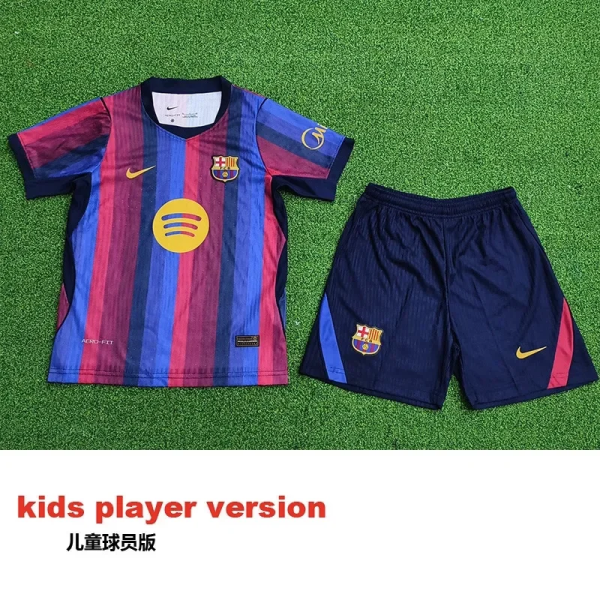 26-27 BAR Home Kids Player Version Soccer Jersey (球员童装)