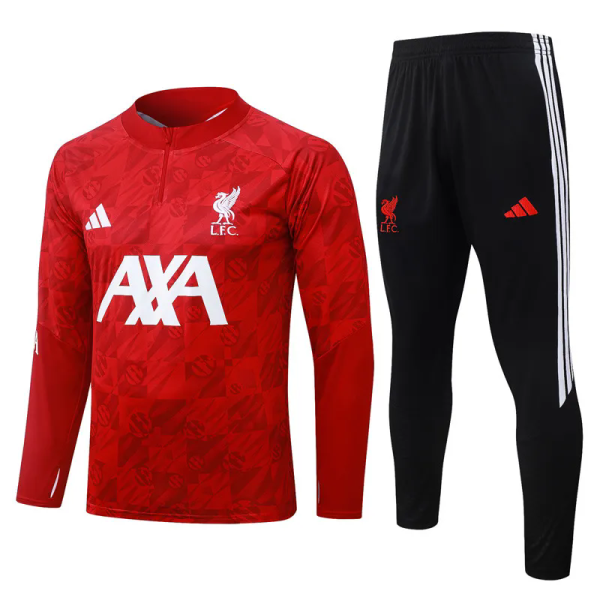 26-27 LIV Red Half Pull Tracksuit #B26082(半拉链)