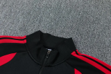 26-27 Man Utd Black Red Jacket Tracksuit