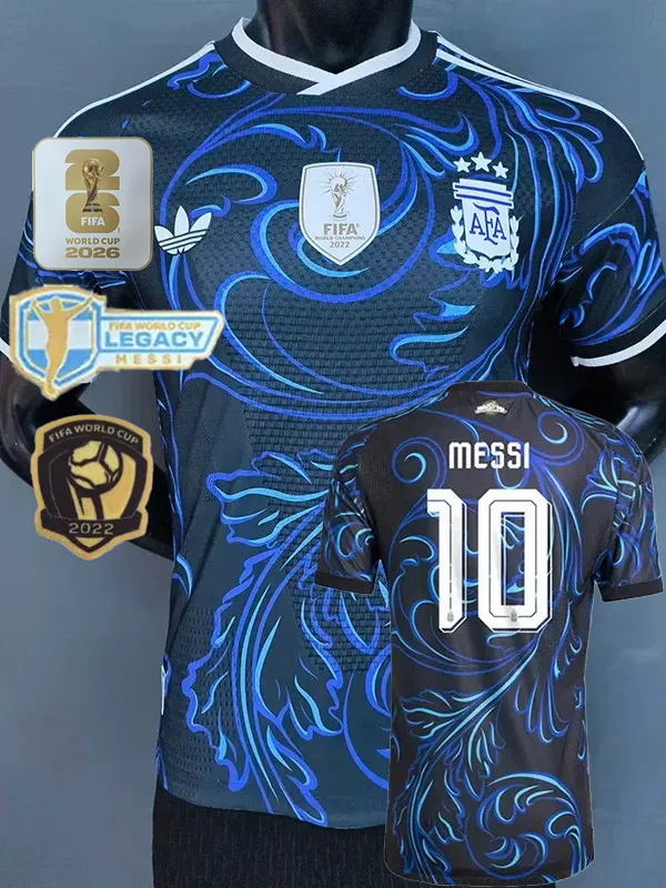 26-27 Argentina Away World Cup Legacy Messi #10 Player Version Soccer Jersey