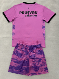 26-27 Feyenoord Pink Goalkeeper Kids Soccer Jersey