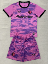 26-27 Feyenoord Pink Goalkeeper Kids Soccer Jersey