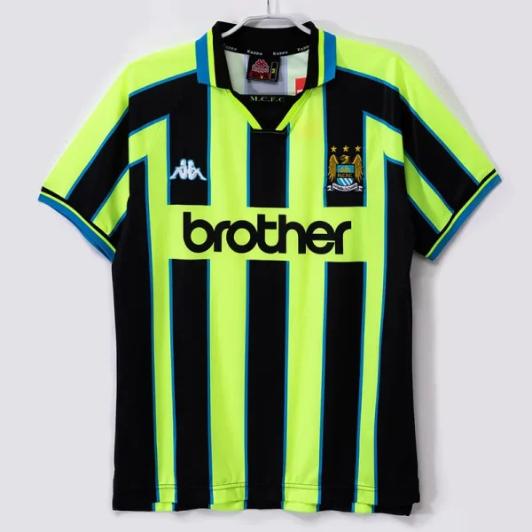 1998-1999 Man City Away Retro Soccer Jersey