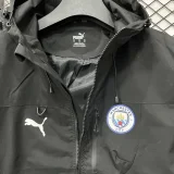 25-26 Man City Black Outdoor Jackets #Y017冲锋衣