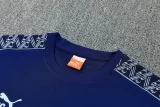 26-27 Man City Royal blue Short shirts and Long trousers Suit (圆领)