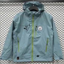 25-26 Man City Green Outdoor Jackets #Y017冲锋衣