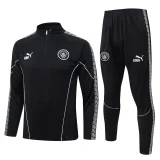 25-26 Man City Black Half Pull Tracksuit #B25154(半拉链)