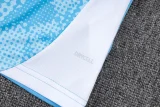 25-26 Man City Light blue Tank top and shorts suit #D25216