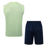 25-26 Man City Light green Tank top and shorts suit #D25260