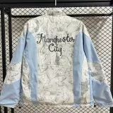 25-26 Man City White & Blue Double Sided Windbreaker (双面风衣)