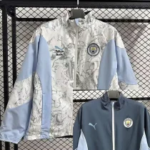 25-26 Man City White & Blue Double Sided Windbreaker (双面风衣)