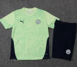25-26 Man City Light green Training Short Suit #D25268