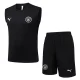 25-26 Man City Black Tank top and shorts suit #D25229