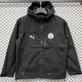 25-26 Man City Black Outdoor Jackets #Y017冲锋衣