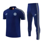 26-27 Man City Royal blue Short shirts and Long trousers Suit (圆领)