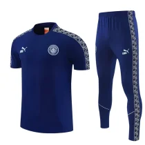 26-27 Man City Royal blue Short shirts and Long trousers Suit (圆领)