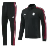 26-27 Man Utd Black Jacket Tracksuit #05