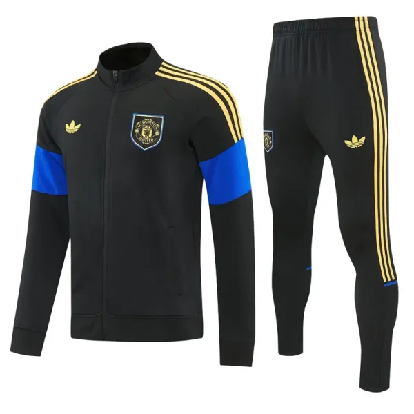 26-27 Man Utd Black Jacket Tracksuit