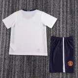 2008-2009 Man Utd Away Kids Retro Soccer Jersey