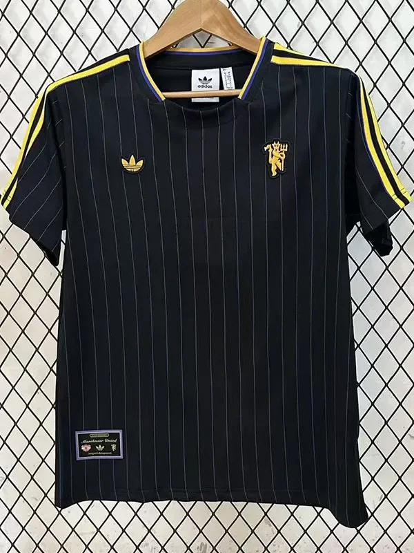 25-26 Man Utd Black Casual Edition Training shirts (金标)