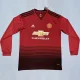 2018-2019 Man Utd Home Long Sleeve Retro Soccer Jersey (长袖)