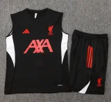 25-26 LIV Black Tank top and shorts suit #D2544