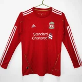 2010-2011 LIV Home Long Sleeve Retro Soccer Jersey (长袖)