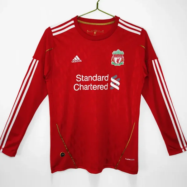 2010-2011 LIV Home Long Sleeve Retro Soccer Jersey (长袖)