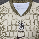 26-27 Brazil Khaki Special Edition Fans Training shirts (鳄鱼图 )