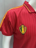 1990 Belgium Home Retro Soccer Jersey