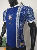26-27 CHE Royal Blue Casual Edition Player Version Training shirts (飞人标)