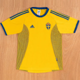 2002 Sweden Home Retro Soccer Jersey