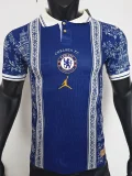 26-27 CHE Royal Blue Casual Edition Player Version Training shirts (飞人标)