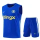 26-27 CHE Fancy blue Tank top and shorts suit