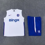 26-27 CHE White Tank top and shorts suit