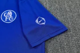 26-27 CHE Fancy blue Short shirts and Long trousers Suit (圆领)