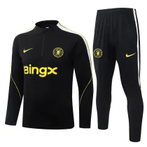 26-27 CHE Black Half Pull Tracksuit #B26066(半拉链)