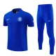 26-27 CHE Fancy blue Short shirts and Long trousers Suit (圆领)